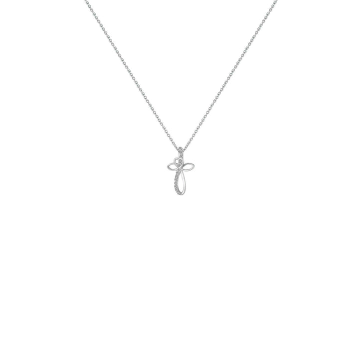 Diamond Accent Cross Pendant in Sterling Silver - jewelerize.com