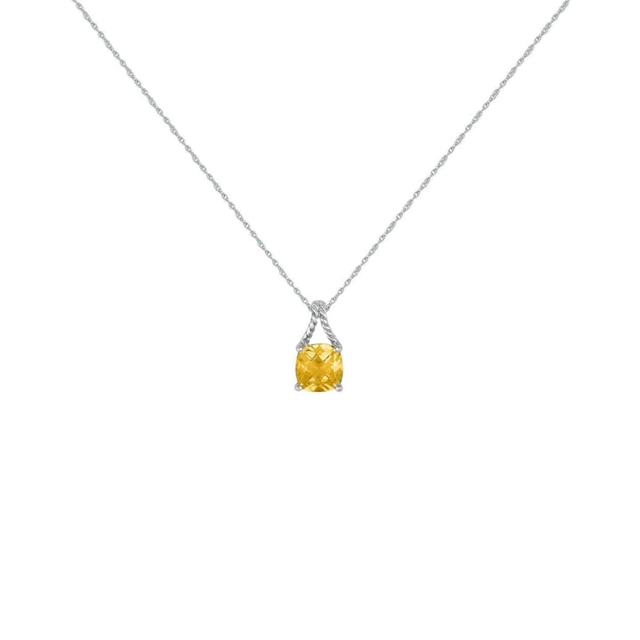 Citrine Fashion Pendant in Sterling Silver - jewelerize.com