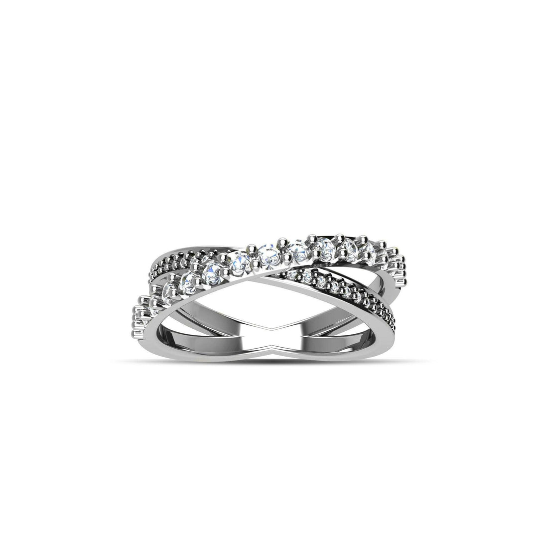 Cubic Zirconia Fashion Ring in Sterling Silver - jewelerize.com