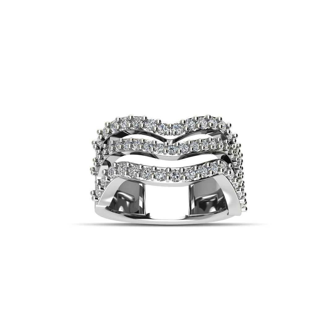 Cubic Zirconia Fashion Ring in Sterling Silver - jewelerize.com