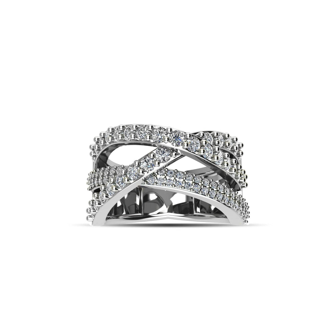 Cubic Zirconia Fashion Ring in Sterling Silver - jewelerize.com