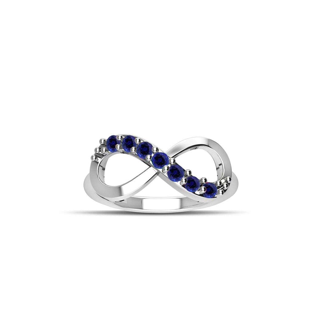 Sapphire deals infinity ring