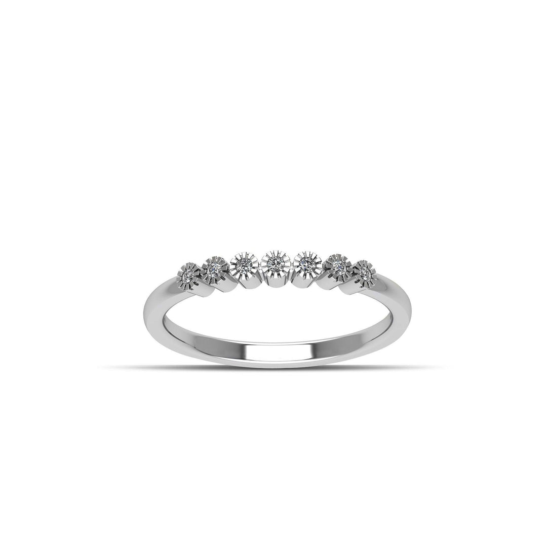 Cubic Zirconia Fashion Stackable Ring in Sterling Silver - jewelerize.com