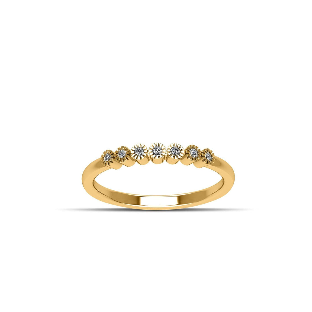 Gold Plated Cubic Zirconia Fashion Stackable Ring in Sterling Silver - jewelerize.com