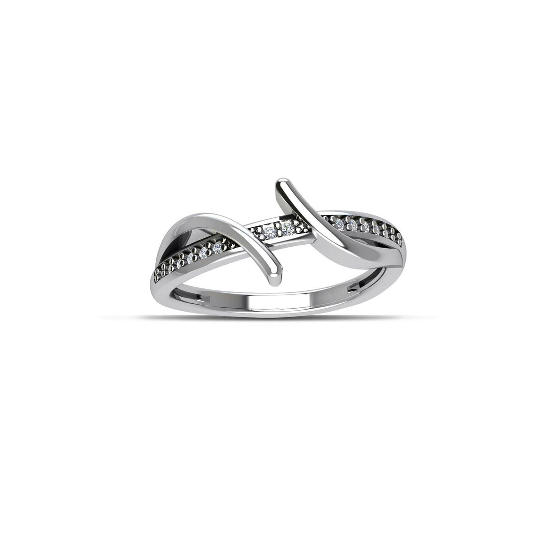 Cubic Zirconia Fashion Ring in Sterling Silver - jewelerize.com