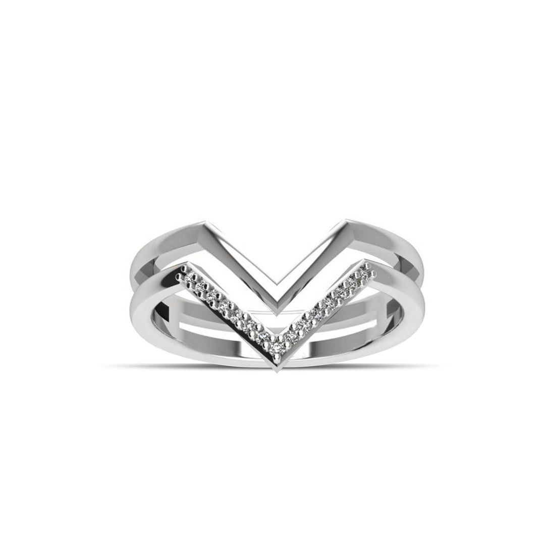 Cubic Zirconia Fashion Ring in Sterling Silver - jewelerize.com